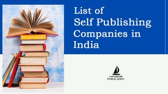 List Of Self Book Publishing Companies in India